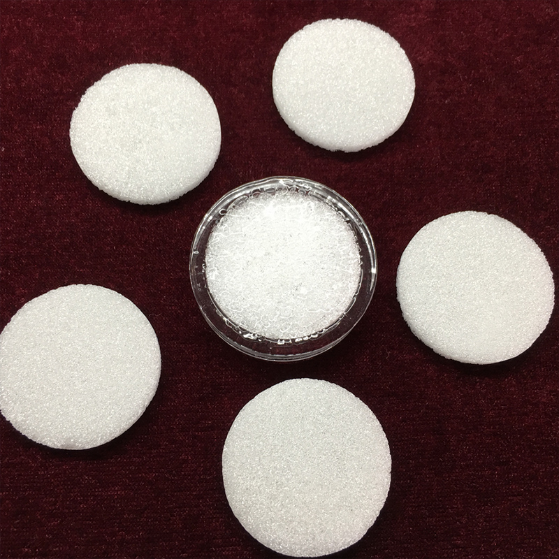 Lascas de areia de quartzo