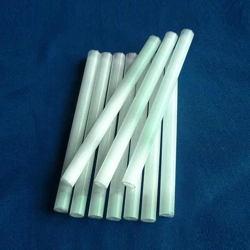 Tubo de quartzo branco leitoso resistente a altas temperaturas